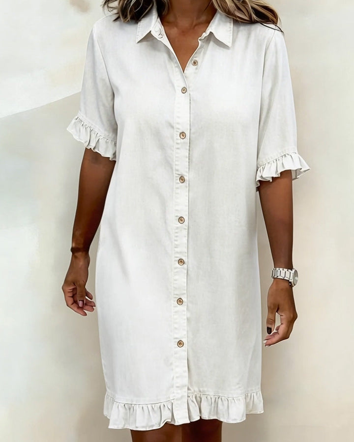 EMMA™ Casual Denim Shirt Dress