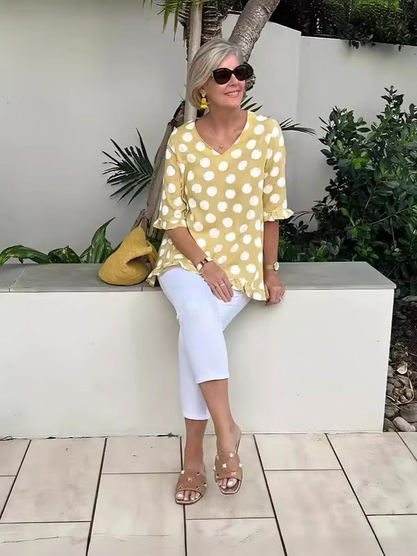 Bethany | Stylish V-Neck Blouse