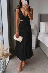 Anna | Elegant Pleated Summer Dress