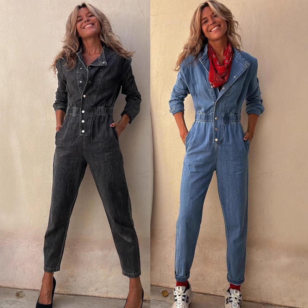Malibu Denim Jumpsuit - women&