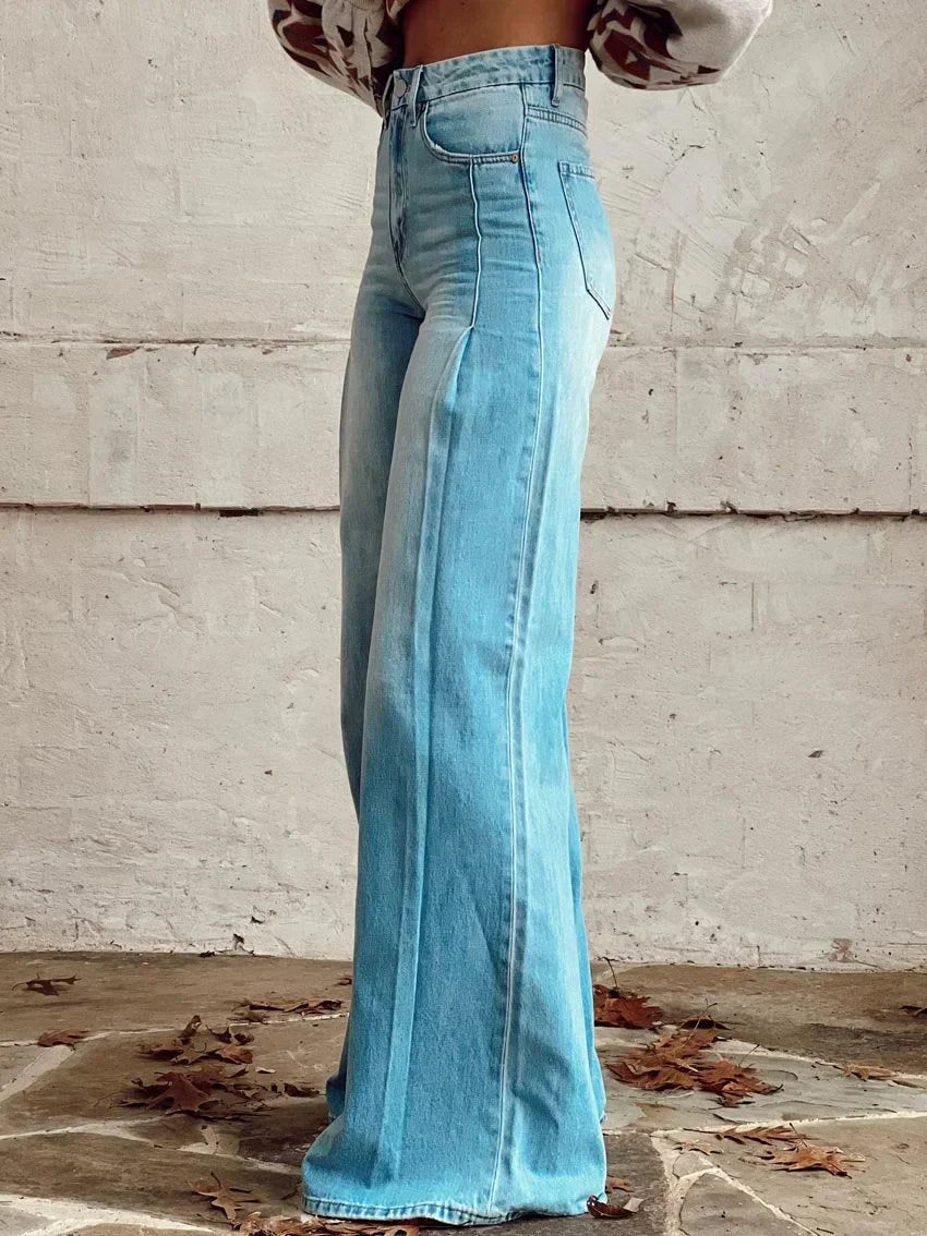 Fiona | Classic Wide-Leg Denim Jeans