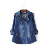 ELARA™ Denim Cape Coat