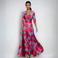 Danielle | Elegant Floral Print Maxi Dress