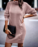 Delilah | Cozy Cable Knit Dress