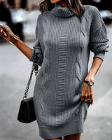 Delilah | Cozy Cable Knit Dress