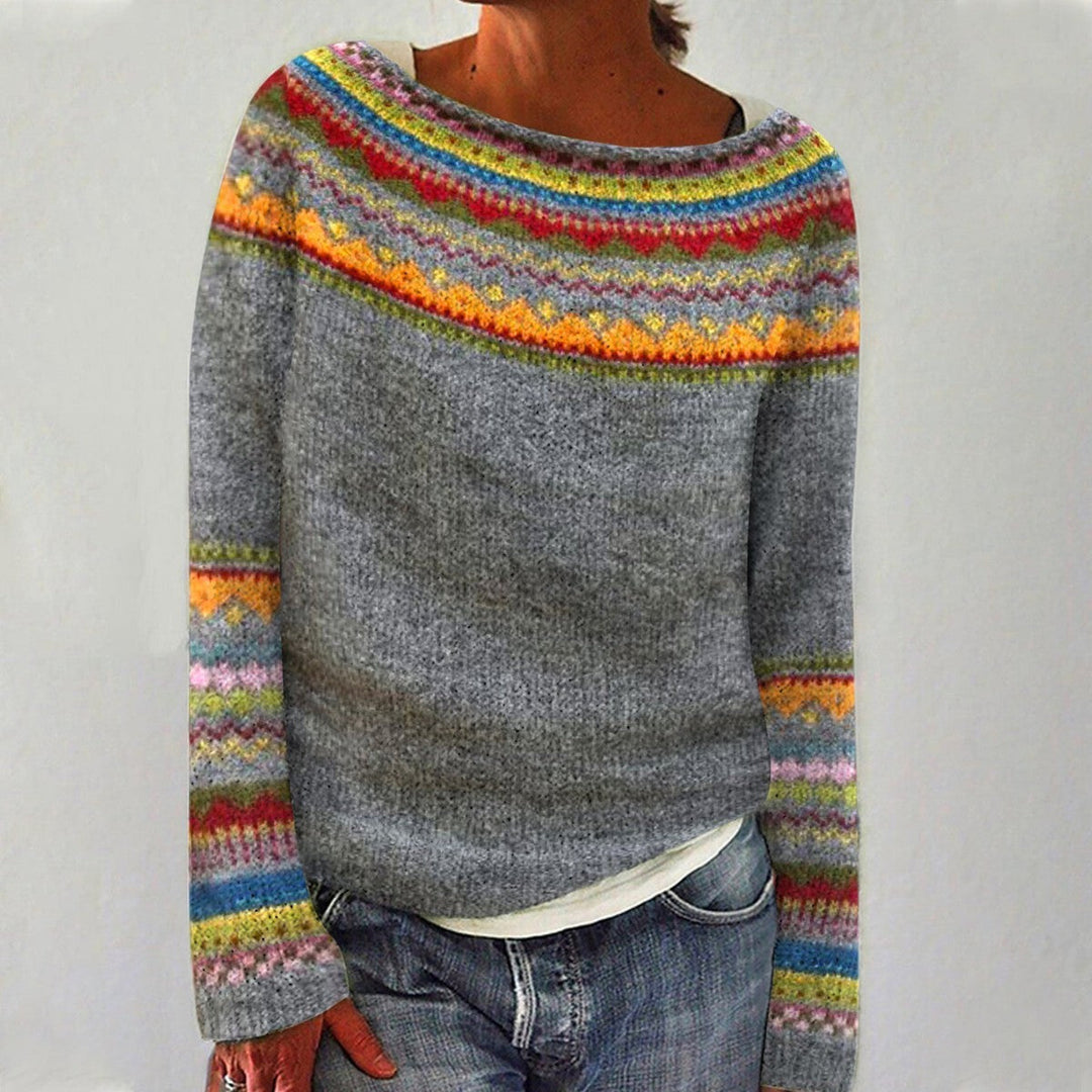 Rachele™ - Retro fall sweater