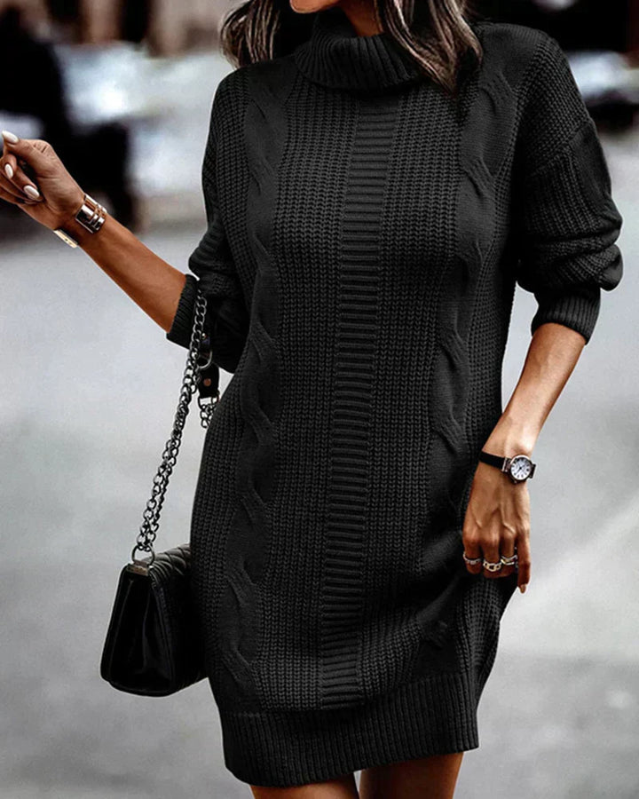 Delilah | Cozy Cable Knit Dress