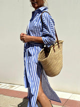 Brooke | Striped Button-Down Shirt Dress