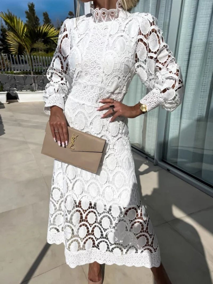 Jamie | Elegant Lace Long Sleeve Dress