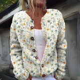 Talia™ - Warm and beautiful cardigan with floral print