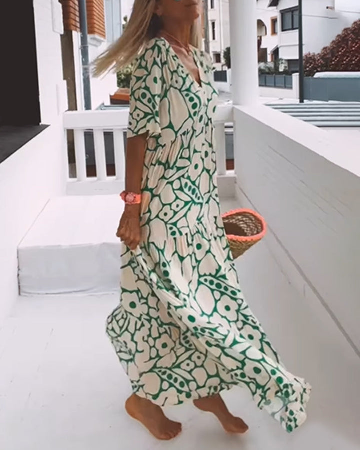 Faith | Boho Floral Maxi Dress