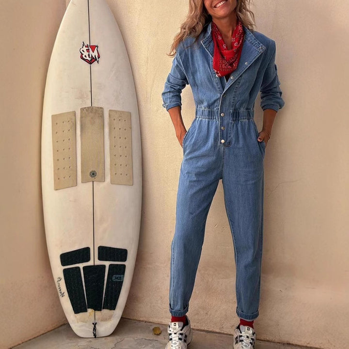Malibu Denim Jumpsuit - women&