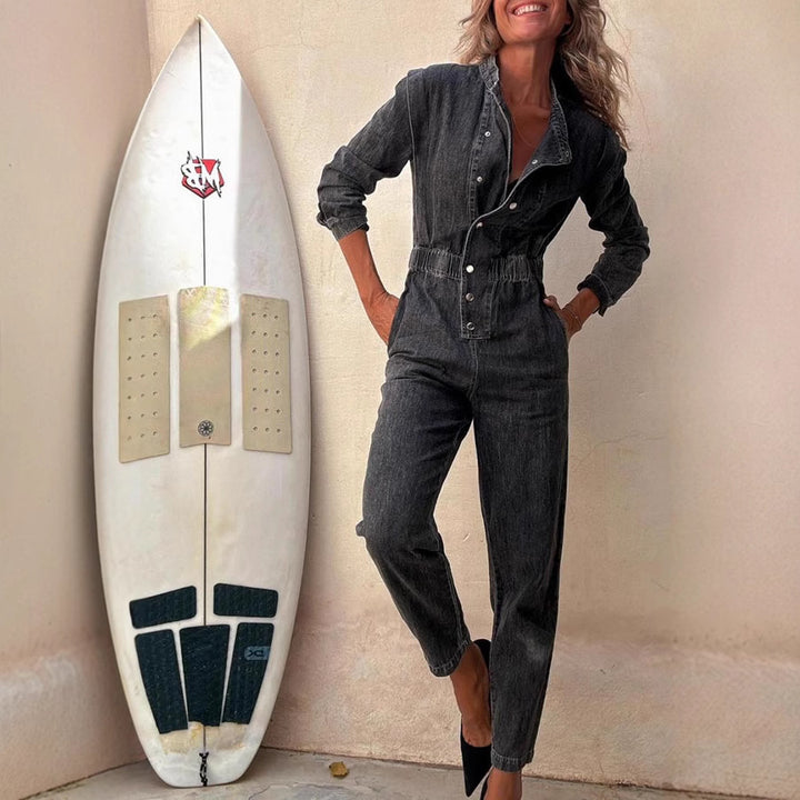 Malibu Denim Jumpsuit - women&