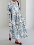 Rosa | Elegant Relaxed-Fit Floral Maxi Dress