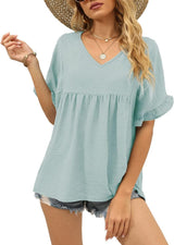 Ava™ Ruffle Sleeve Blouse