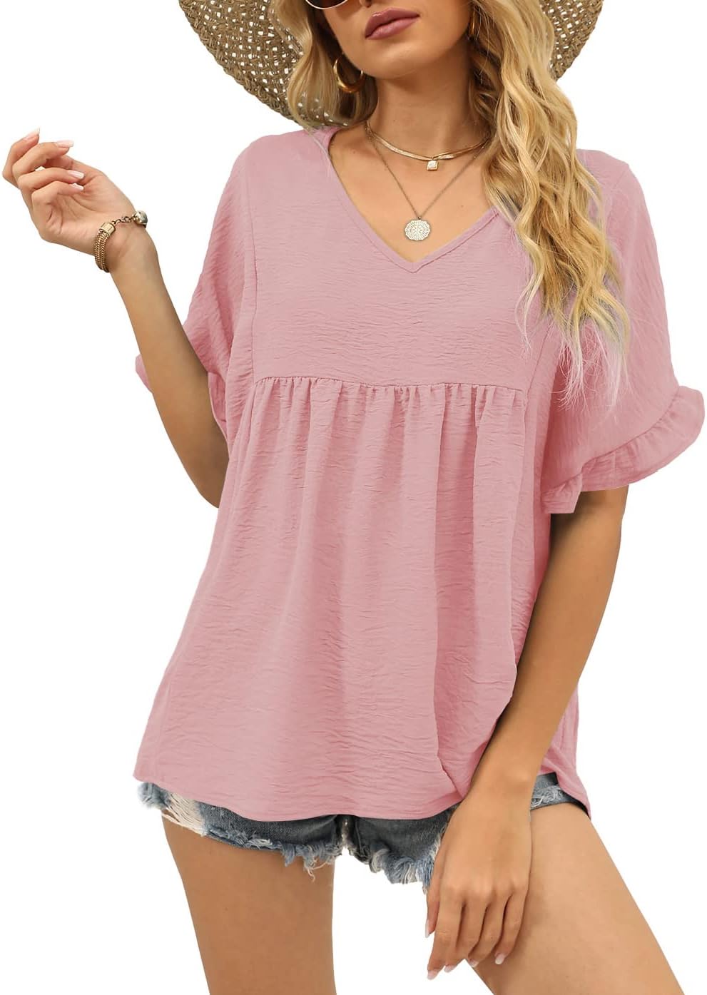 Ava™ Ruffle Sleeve Blouse