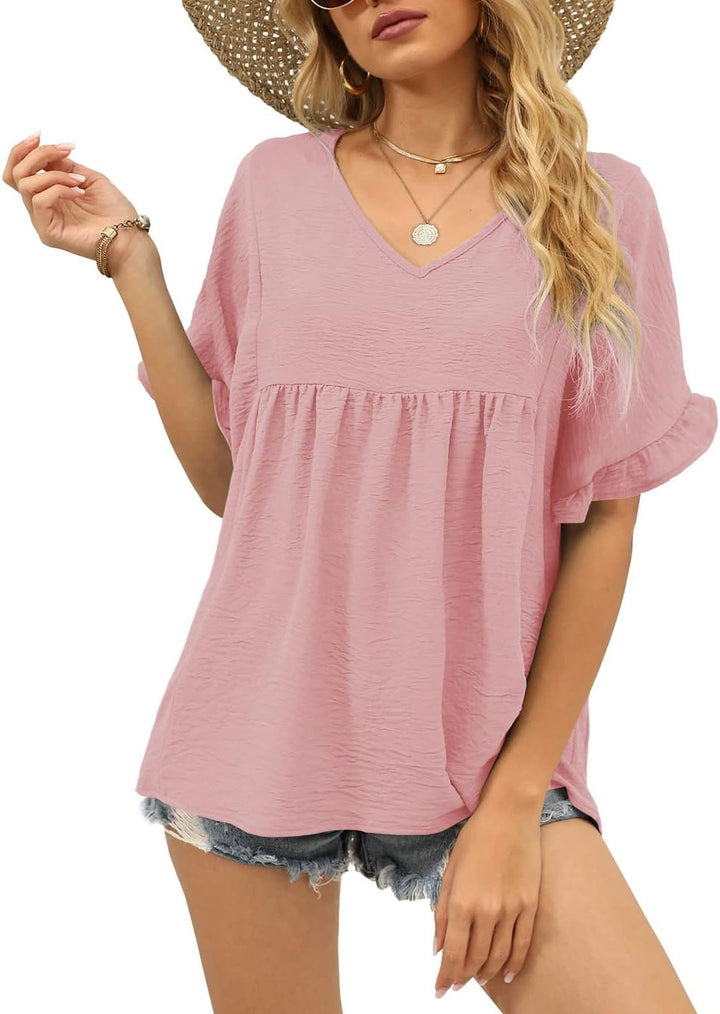 Ava™ Ruffle Sleeve Blouse