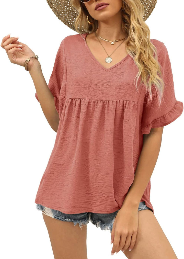 Ava™ Ruffle Sleeve Blouse