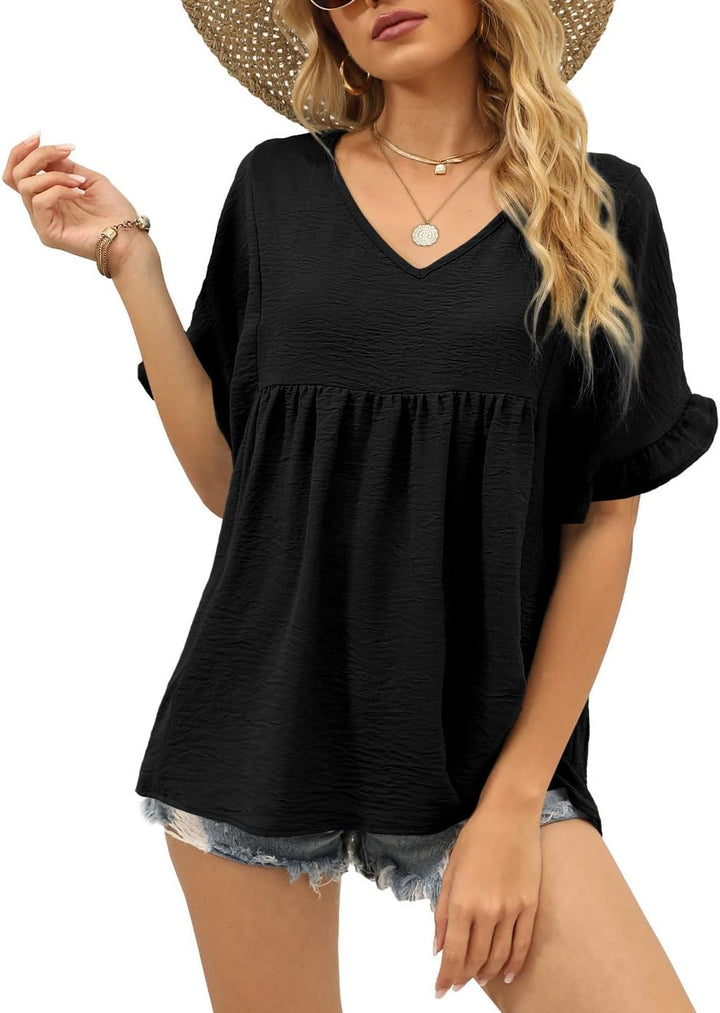 Ava™ Ruffle Sleeve Blouse