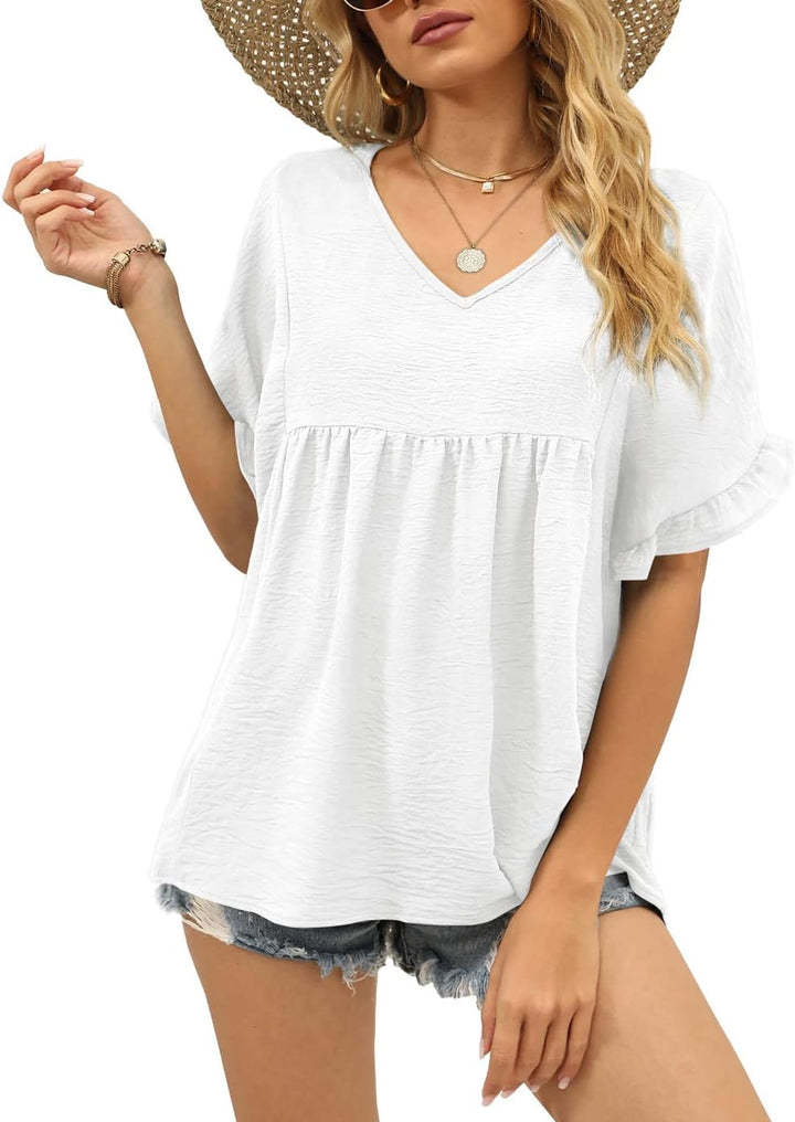 Ava™ Ruffle Sleeve Blouse