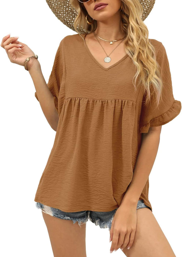 Ava™ Ruffle Sleeve Blouse