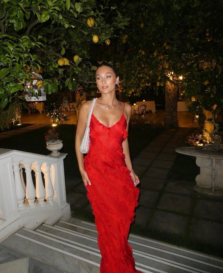 Caitlin | Elegant Ruffle Summer Dress