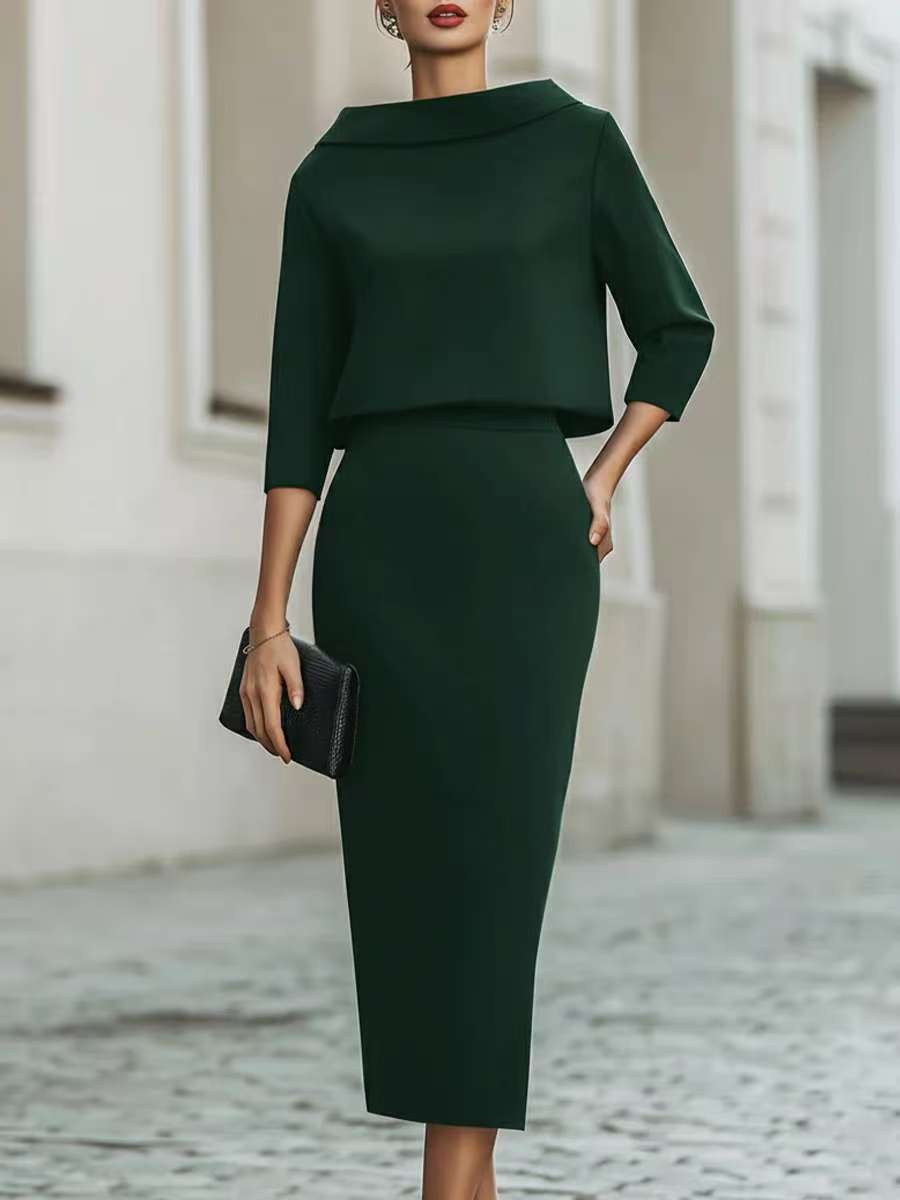 Milano Two-Piece Skirt Set - women&