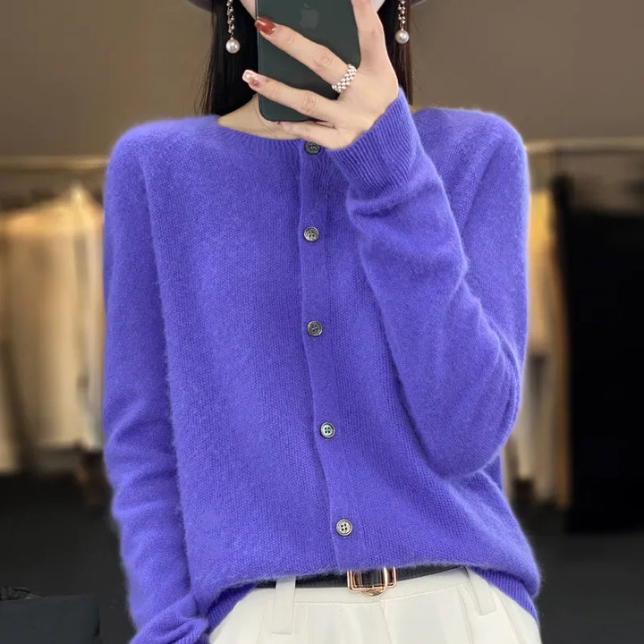 Annika™ - Soft and elegant wool cardigan