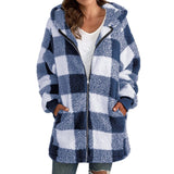 WINSLOW™ Plaid Sherpa Hooded Coat