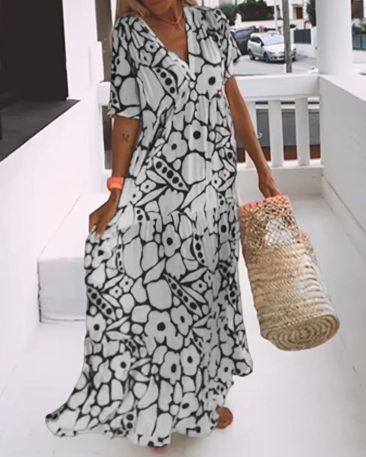 Faith | Boho Floral Maxi Dress