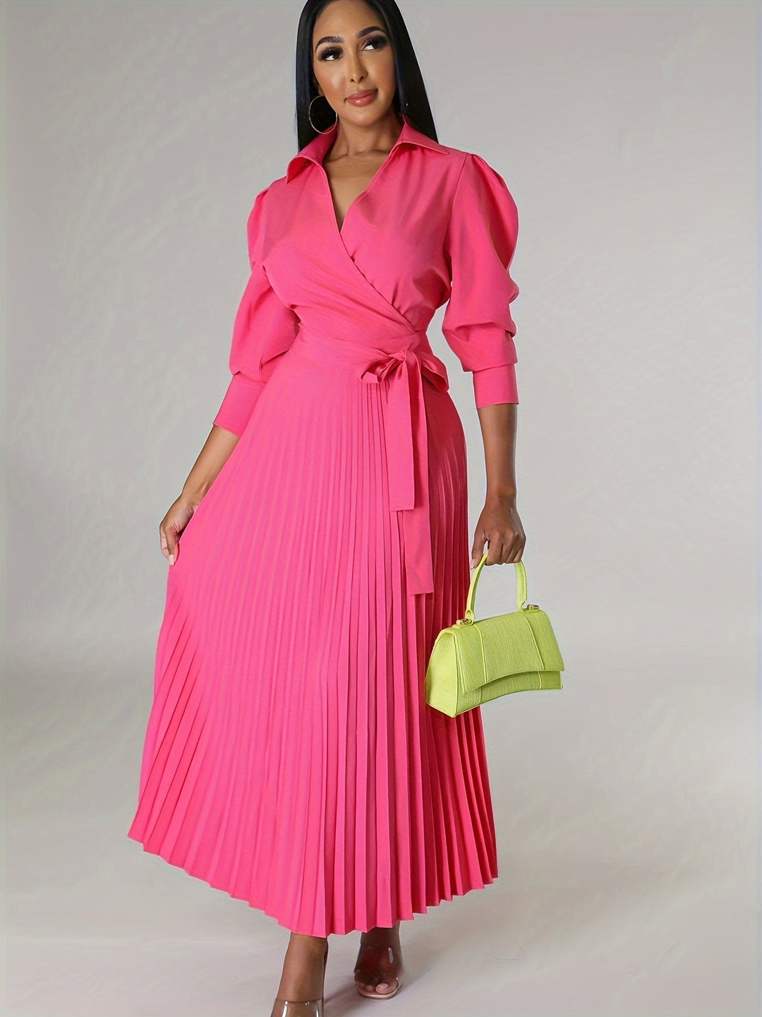 Donna | Pleated Wrap Dress for Women