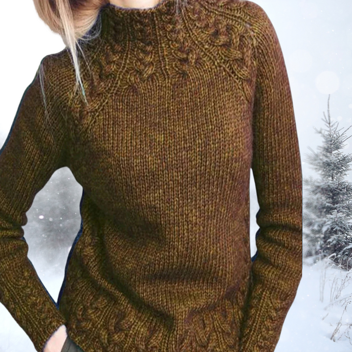 Freja™ | Cozy Cable Knit Sweater