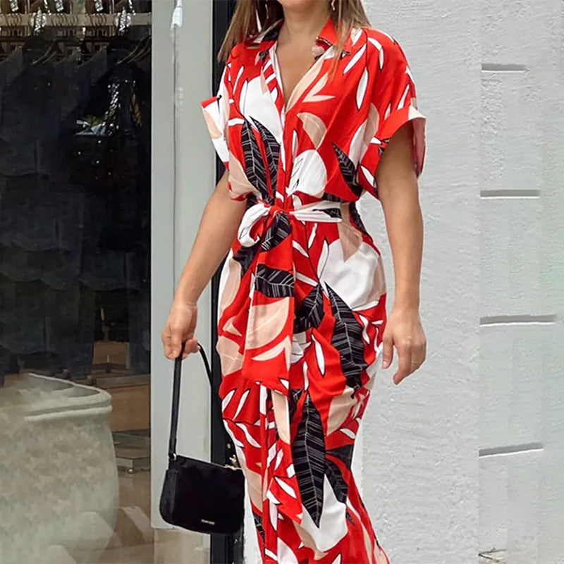 Jasmine | Belted Button-Down Shirt Dress