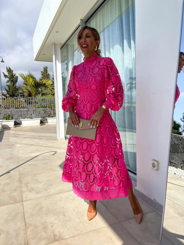 Jamie | Elegant Lace Long Sleeve Dress