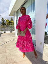 Jamie | Elegant Lace Long Sleeve Dress