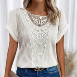 Vanessa | Elegant Crochet Detail Blouse