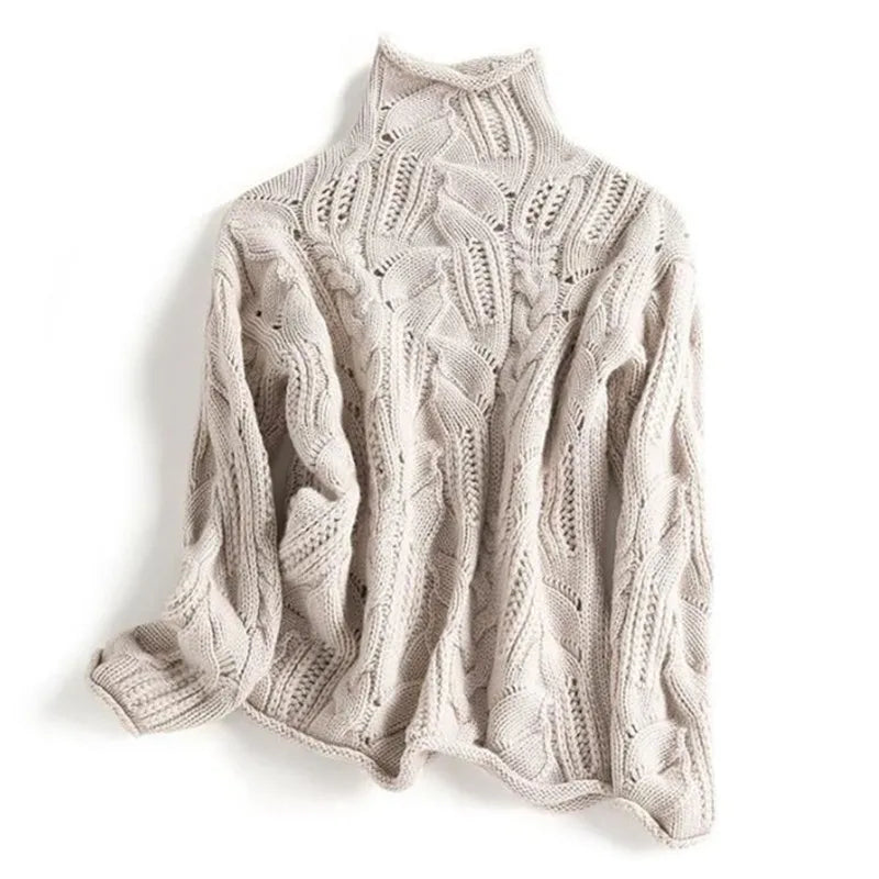 Helena™ | Cozy Turtleneck Sweater in Soft Blue