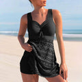 Whitney | Ruched Tankini Swim Dress