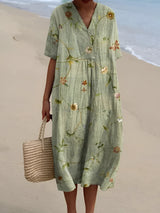 Diana | Stylish Relaxed Fit Floral Midi Dress