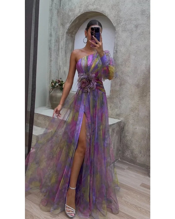 Leah | Elegant Stylish One Shoulder Dress