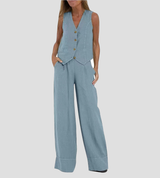 Eleanor | Chic Black Linen Set
