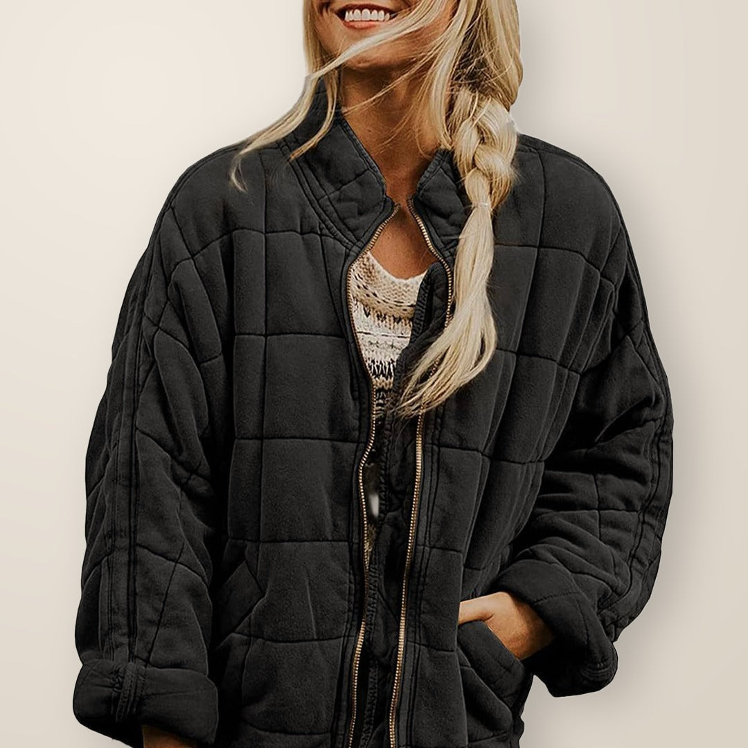 ELLIE quilted jacket in Black