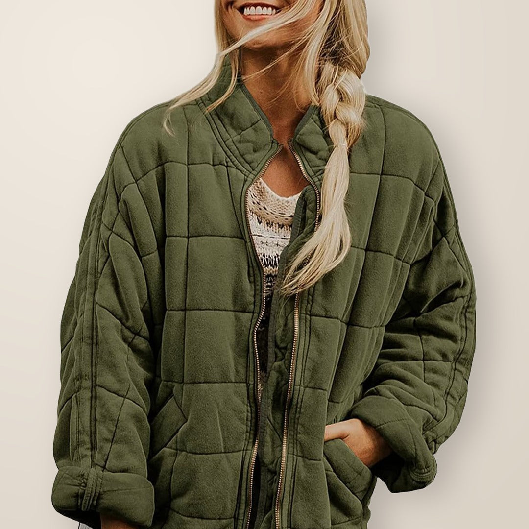 ELLIE quilted jacket in Olive