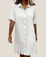 EMMA™ Casual Denim Shirt Dress