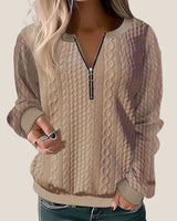 HARPER™ Half-Zip Cable Knit Sweater