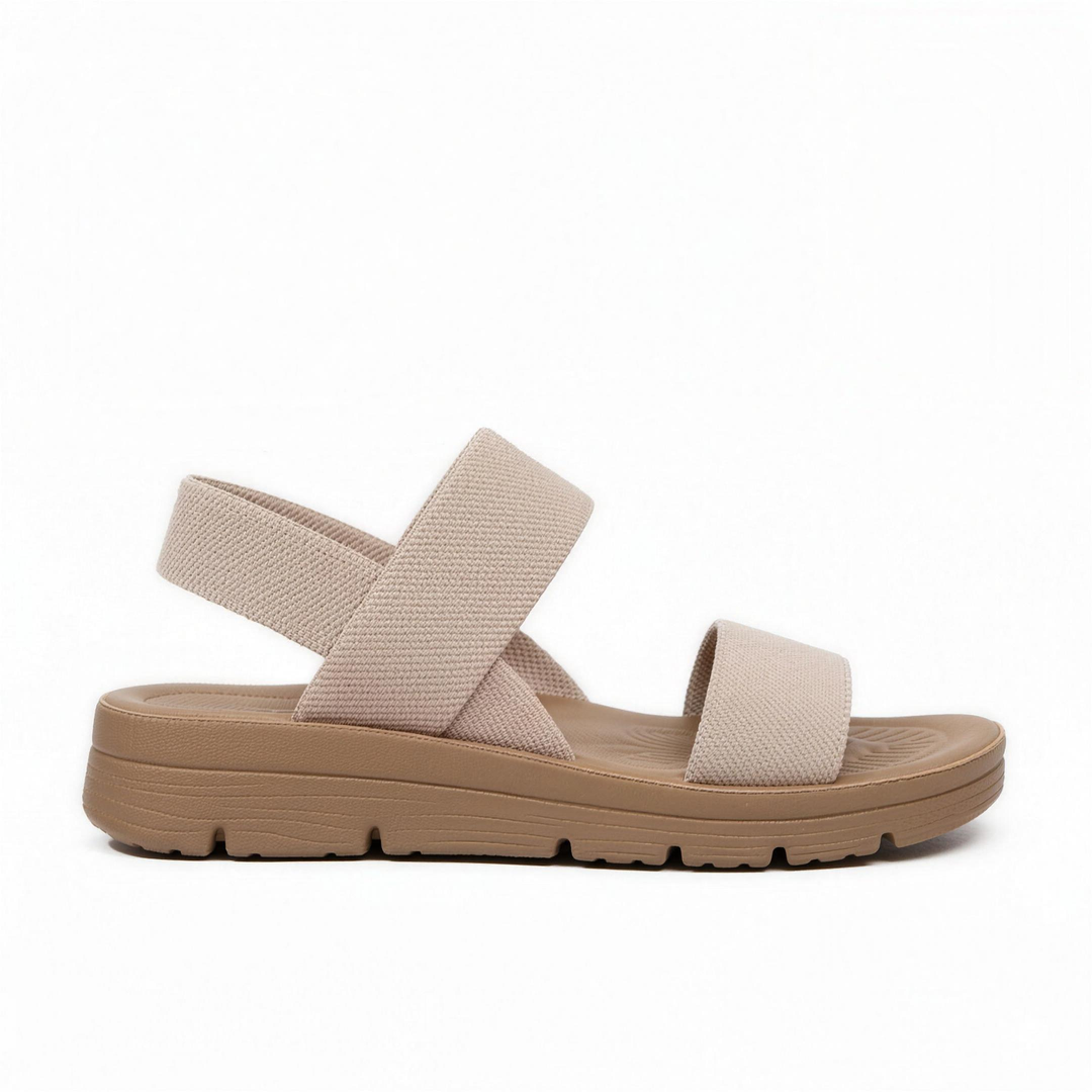 EMILY comfort sandals in Khaki, side view
