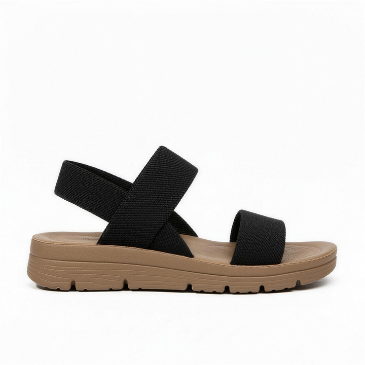 EMILY comfort sandals in Black, side view