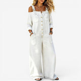Ella™ Wide-Leg Denim Jumpsuit