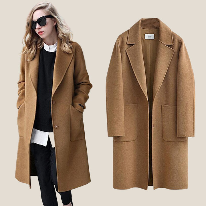 MARGOT Classic Long Coat - Camel