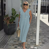 Bonnie | Stylish V-Neck Loose-Fit Summer Dress